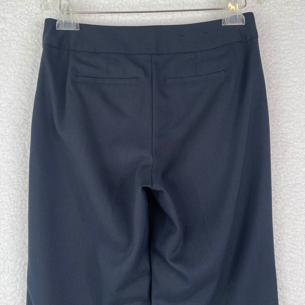 Banana Republic Jackson Fit Navy Blue Dress Pants Womens 0 Bootcut Mid Rise Work - Picture 5 of 13